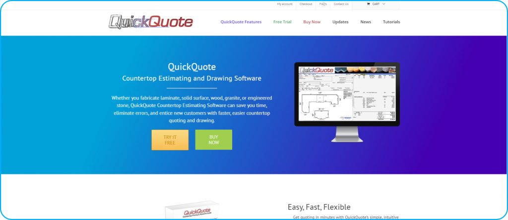 Quick Quote Website Homepage